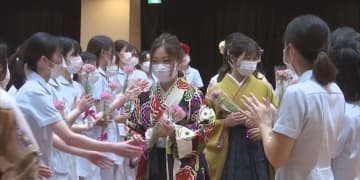 鳥取県立歯科衛生専門学校で卒業式　鳥取県鳥取市
