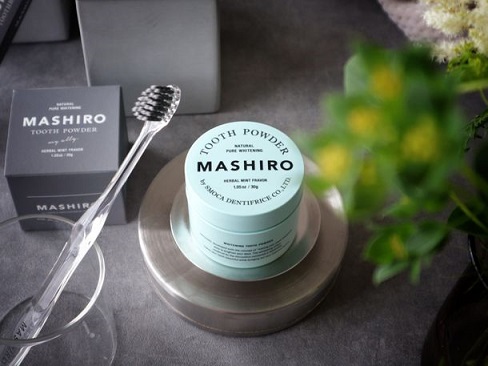 【プレスリリース】グッドデザイン賞を受賞した注目されているパウダー歯磨き粉 『MASHIRO』の特設フェアを銀座 蔦屋書店で9/4まで開催